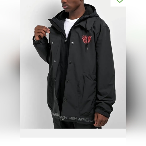 Lurking Class By Sketchy Tank Impale Mens Black Snowboard Jacket Sz XXL EUC - Picture 2 of 15